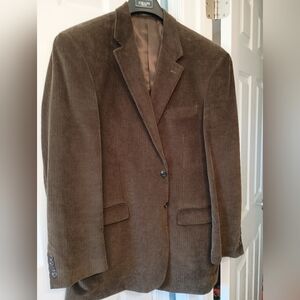 Chaps Dark Brown Corduroy Men's Sports Coat 44L